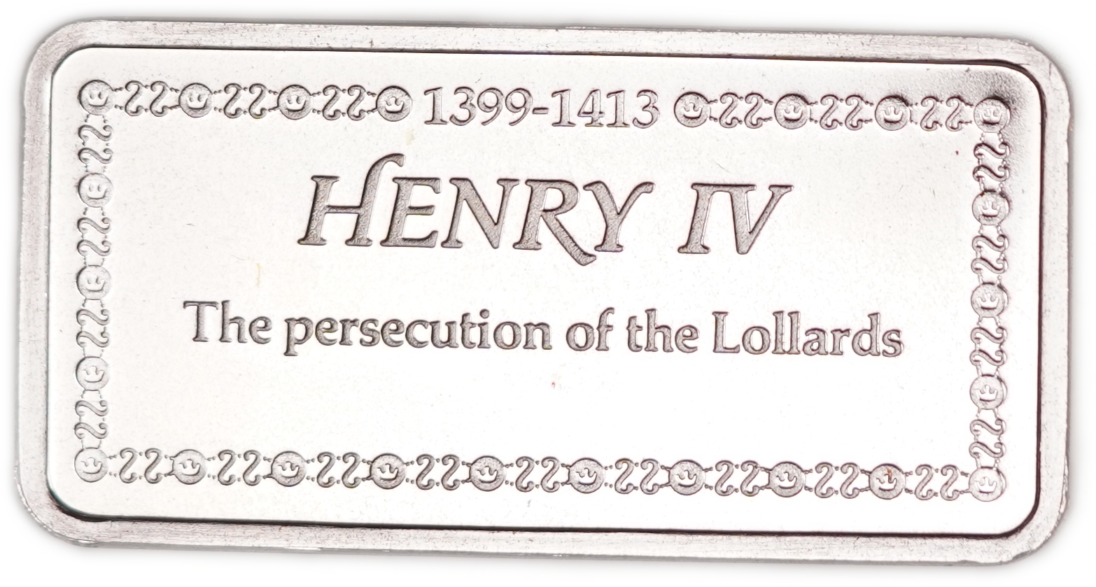 Great Britain - Sterling Silver Ingot “Henry IV - The Persecution of the Lollards” - 1,000 Years of British ... - 1 1
