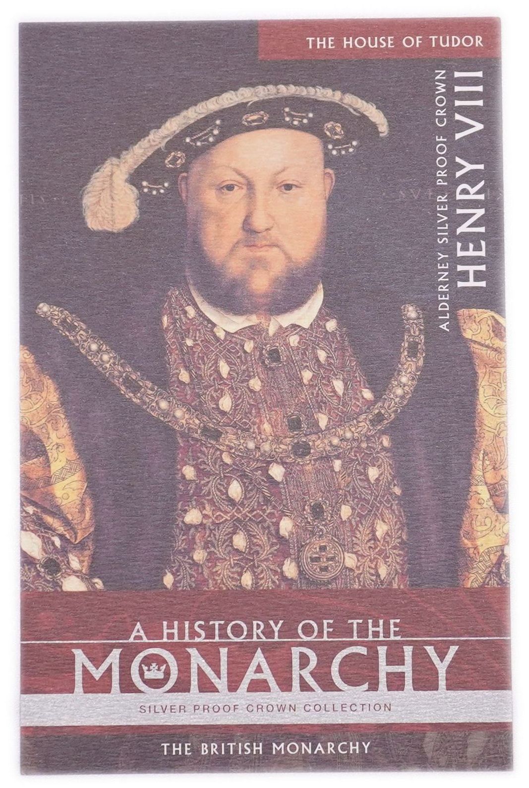 Alderney - 2007 Five Pounds Coin "Henry VIII 1509-1547" - The House of Tudor Series, The Royal Mint, .925 Sterling ... - 1 2
