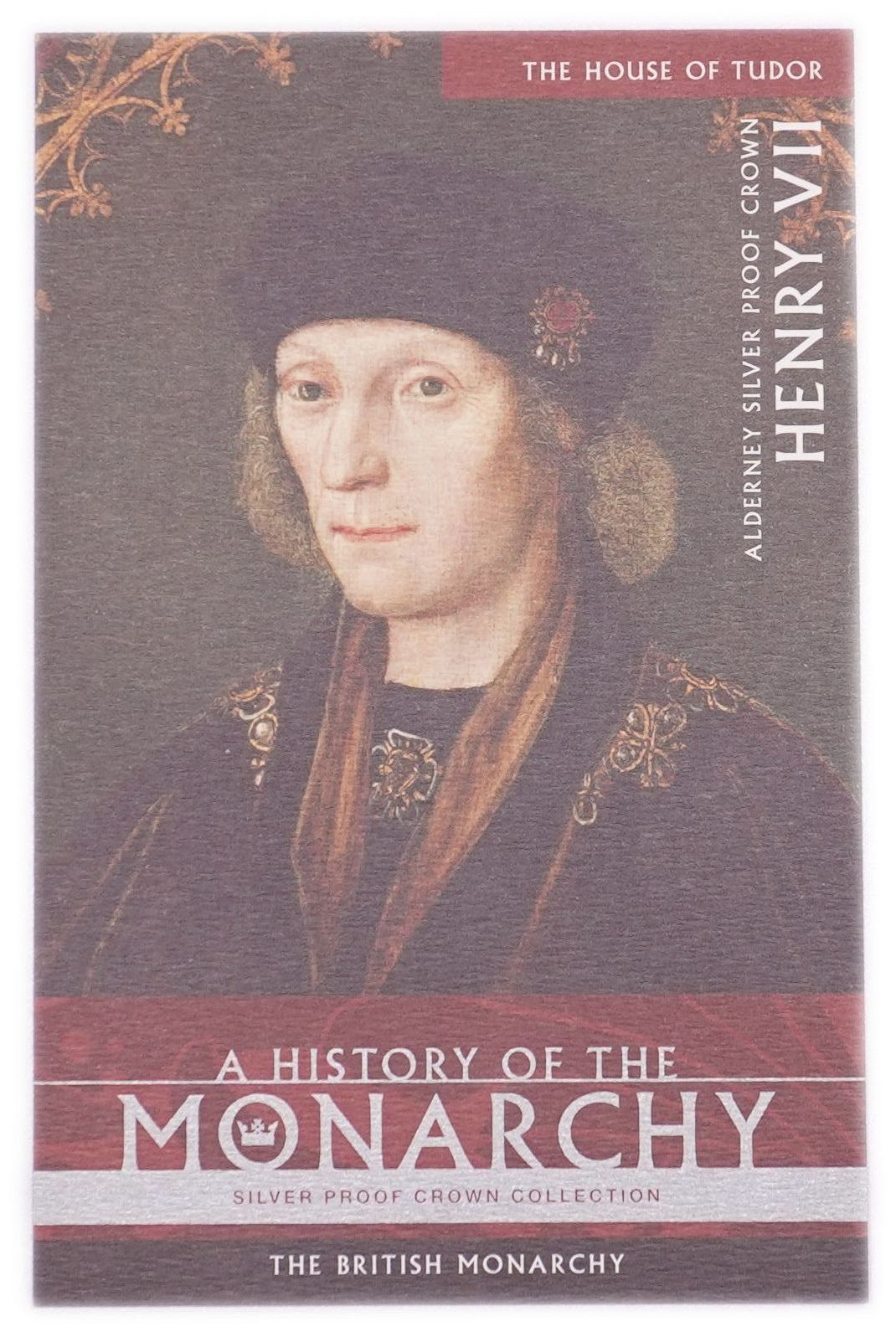 Alderney - 2007 Five Pounds Coin "Henry VII 1485-1509" - The House of Tudor Series, The Royal Mint, .925 Sterling ... - 1 3