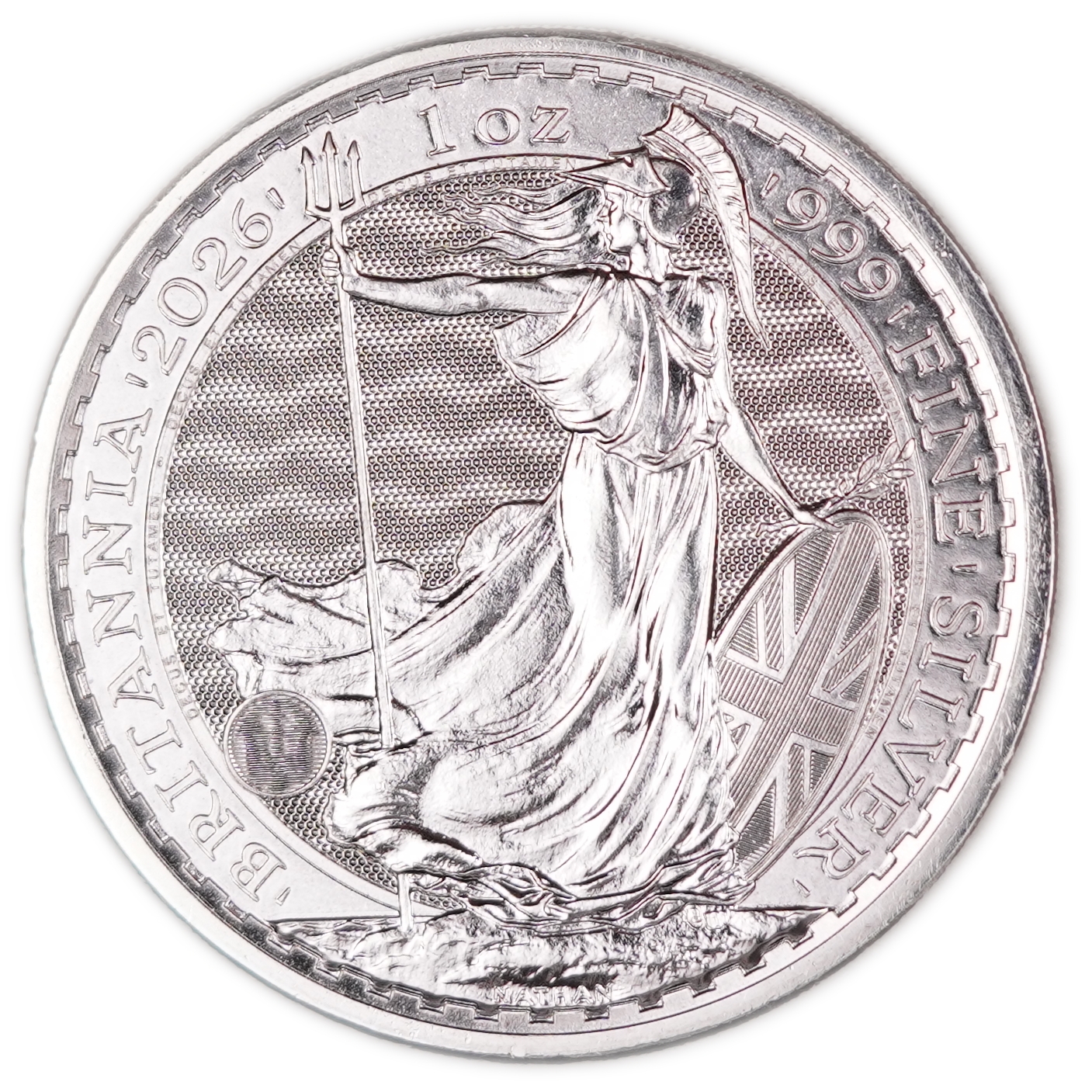 Great Britain - 2026 £2 "Britannia" Coin - The Royal Mint, .999 Fine Silver, 31.107 g (1 Troy Ounce), Bullion - 1 0