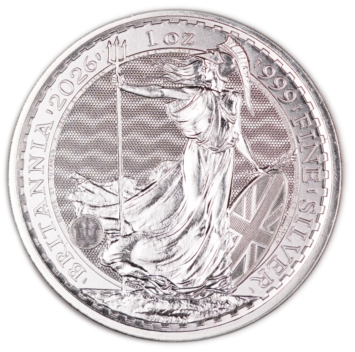 Great Britain - 2026 £2 "Britannia" Coin - The Royal Mint, .999 Fine Silver, 31.107 g (1 Troy Ounce), Bullion - 1 0