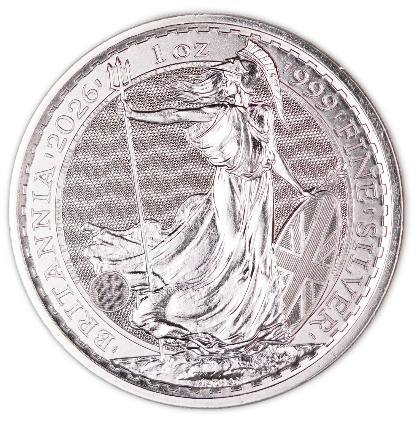 Great Britain - 2026 £2 "Britannia" Coin - The Royal Mint, .999 Fine Silver, 31.107 g (1 Troy Ounce), Bullion - 1 0