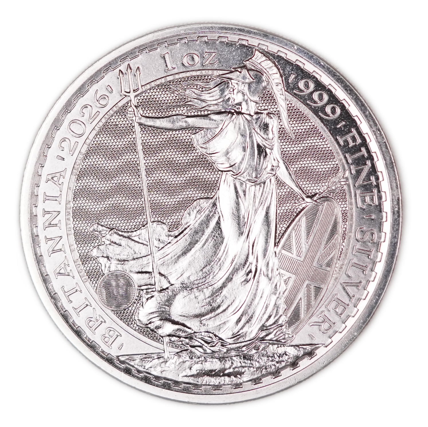 Great Britain - 2026 £2 "Britannia" Coin - The Royal Mint, .999 Fine Silver, 31.107 g (1 Troy Ounce), Bullion - 1 0