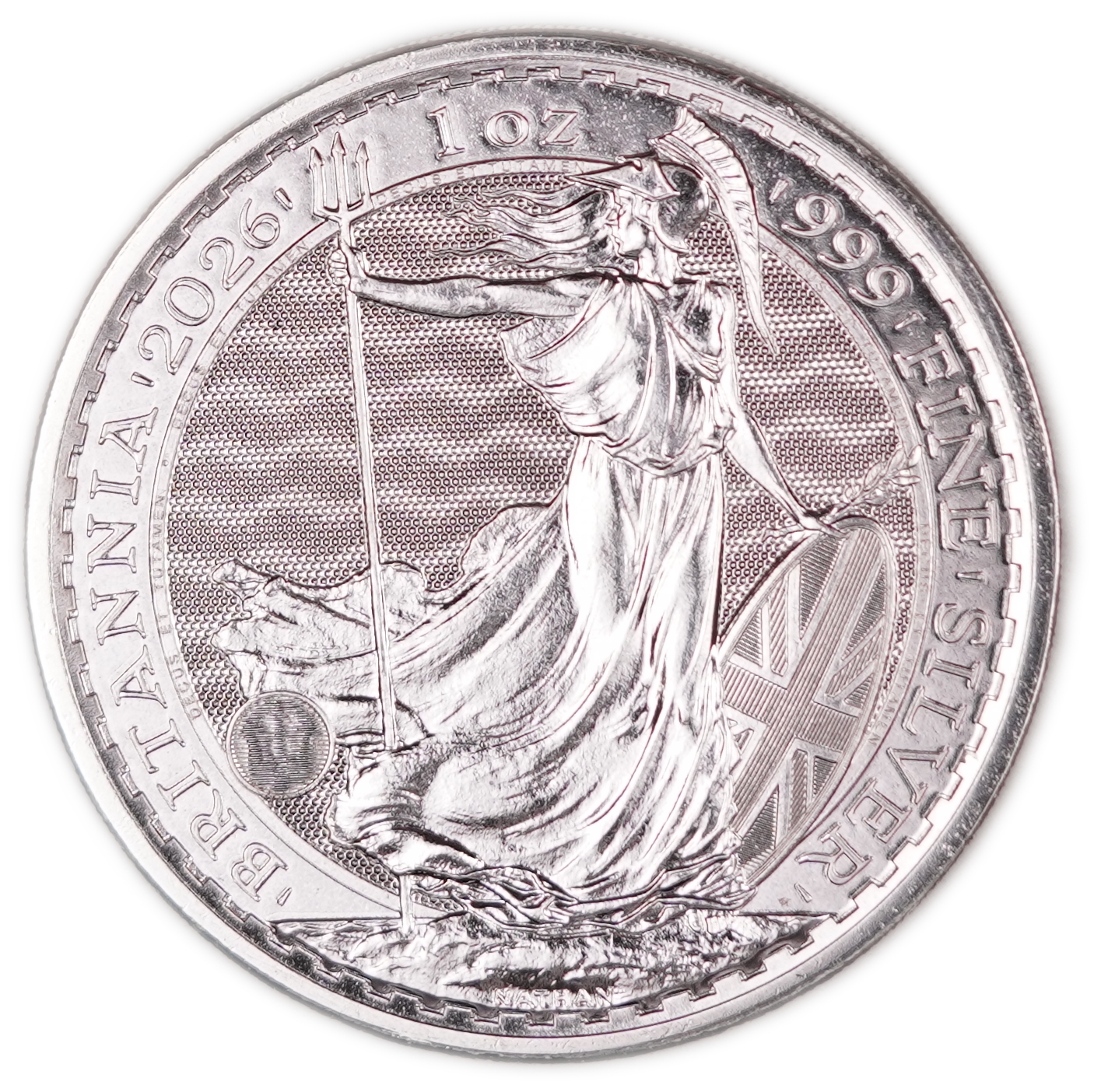Great Britain - 2026 £2 "Britannia" Coin - The Royal Mint, .999 Fine Silver, 31.107 g (1 Troy Ounce), Bullion - 1 0