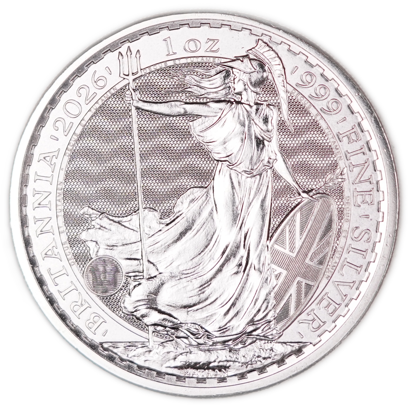 Great Britain - 2026 £2 "Britannia" Coin - The Royal Mint, .999 Fine Silver, 31.107 g (1 Troy Ounce), Bullion - 1 0