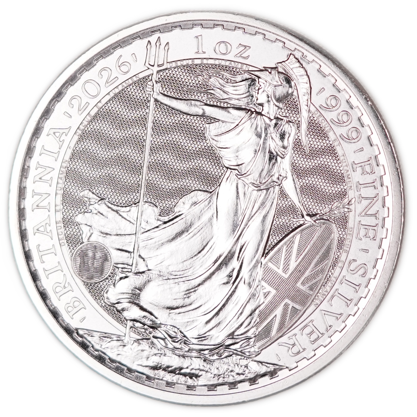 Great Britain - 2026 £2 "Britannia" Coin - The Royal Mint, .999 Fine Silver, 31.107 g (1 Troy Ounce), Bullion - 1 0
