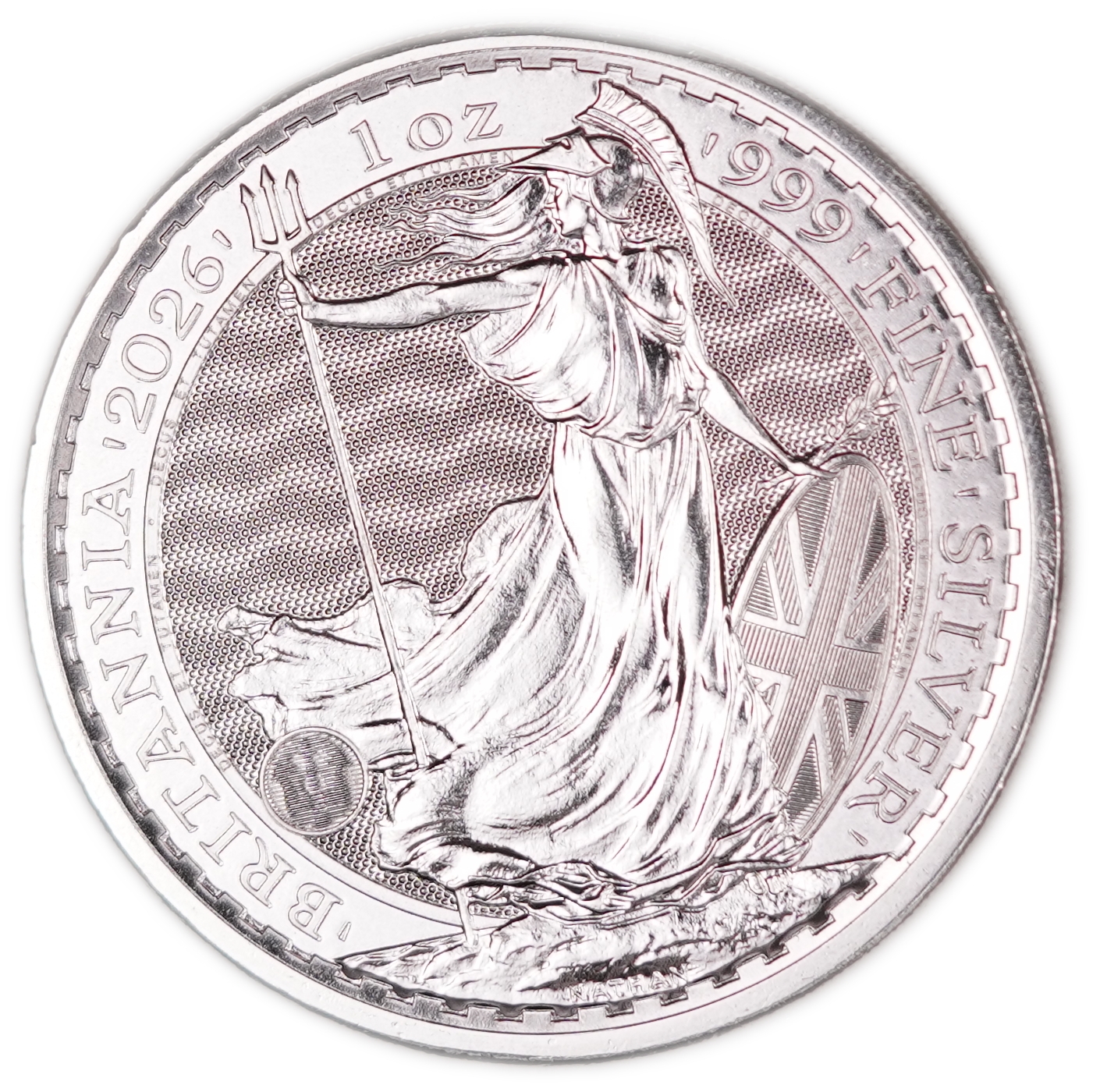 Great Britain - 2026 £2 "Britannia" Coin - The Royal Mint, .999 Fine Silver, 31.107 g (1 Troy Ounce), Bullion - 1 0