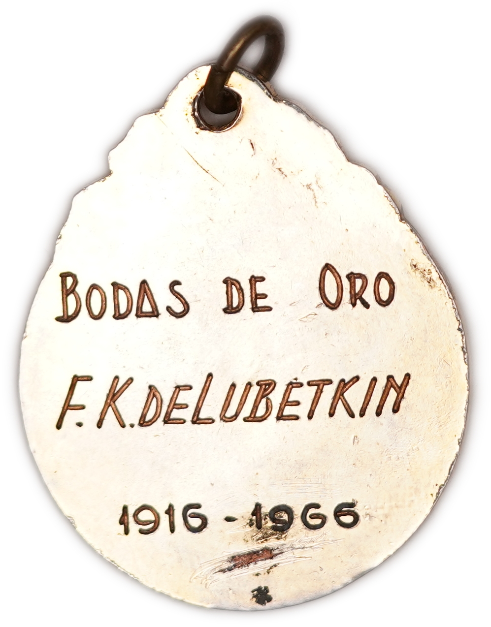 Judaica / Zionism - Argentina - 50th Anniversary Pendant Medal of the Liga Israelita Argentina Contra la ... - 1 1