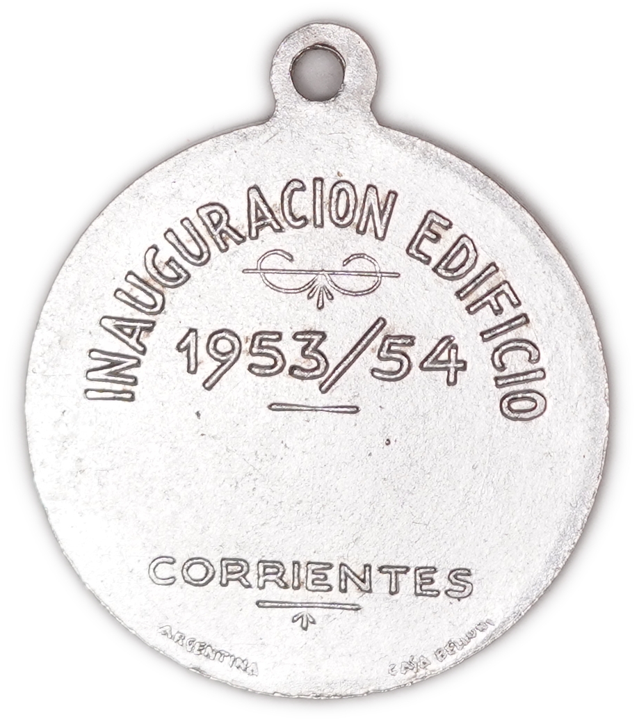 Judaica / Zionism - Argentina - Dr. Chaim Weitzman School Medal, Corrientes, Building Inauguration 1953/54 - 1 1