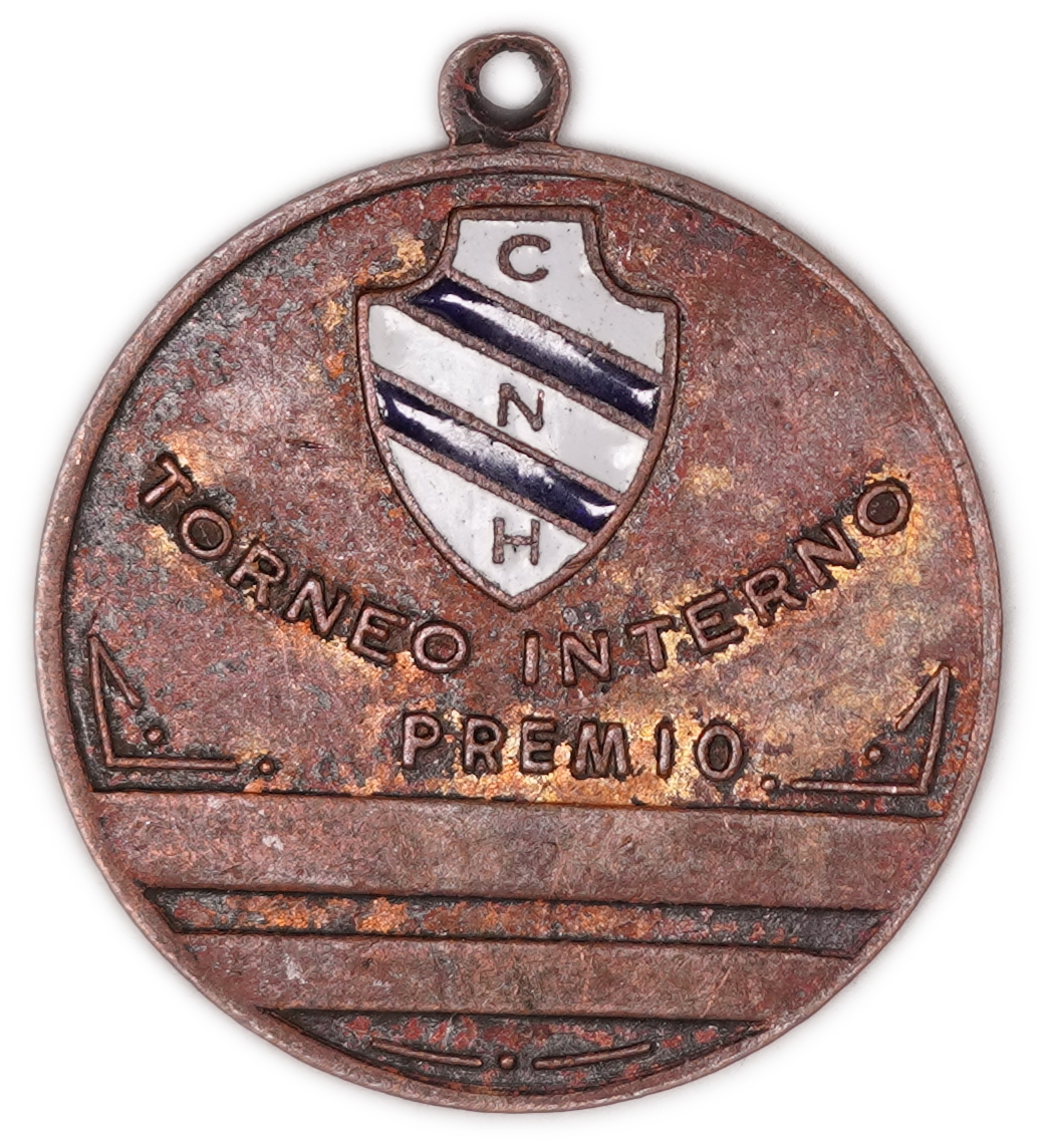 Judaica / Zionism - Argentina - Club Náutico Hacoaj Prize Medal, Internal Tournament, Enamel CNH Emblem - 1 0