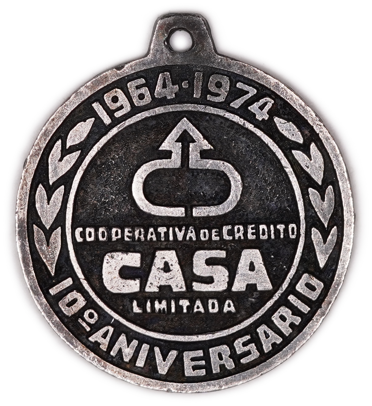 Argentina - Cooperativa de Crédito CASA 10th Anniversary Medal - 1964-1974 - 1 0