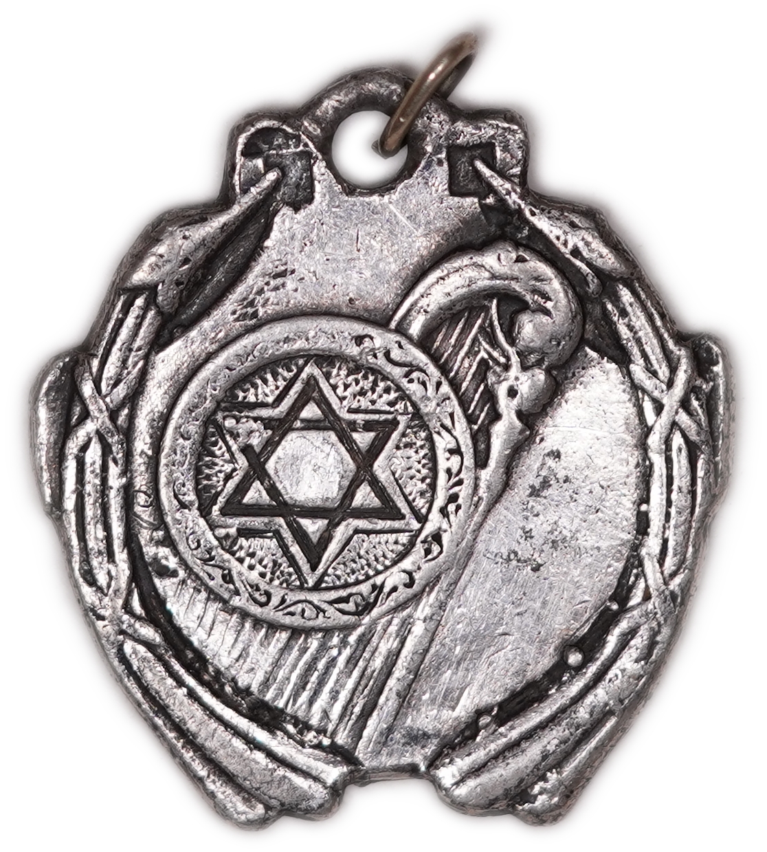 Judaica / Zionism - Argentina - Jewish Prize Medal with Prominent Star of David - Conservatorio Sulfer - Premio 1° ... - 1 0