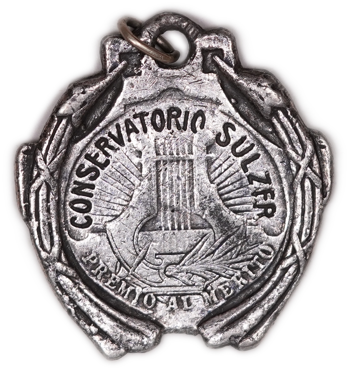 Judaica / Zionism - Argentina - Jewish Prize Medal with Prominent Star of David - Conservatorio Sulfer - Premio 1° ... - 1 1