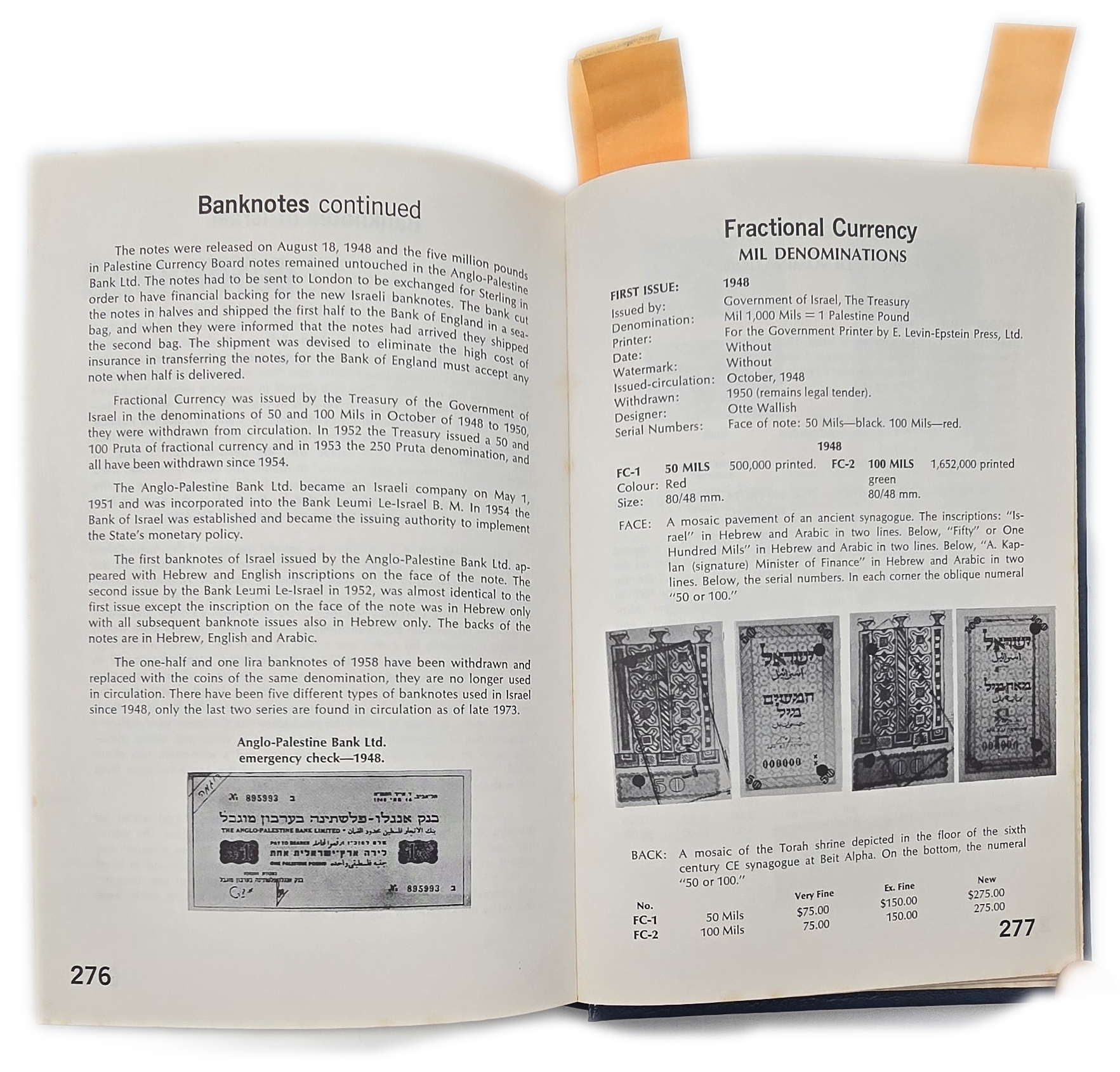 Numismatic Literature - "Israel's Money & Medals 1948/1973" Hardcover Catalog, Published by A.H. Kagan Ltd. - 1 11