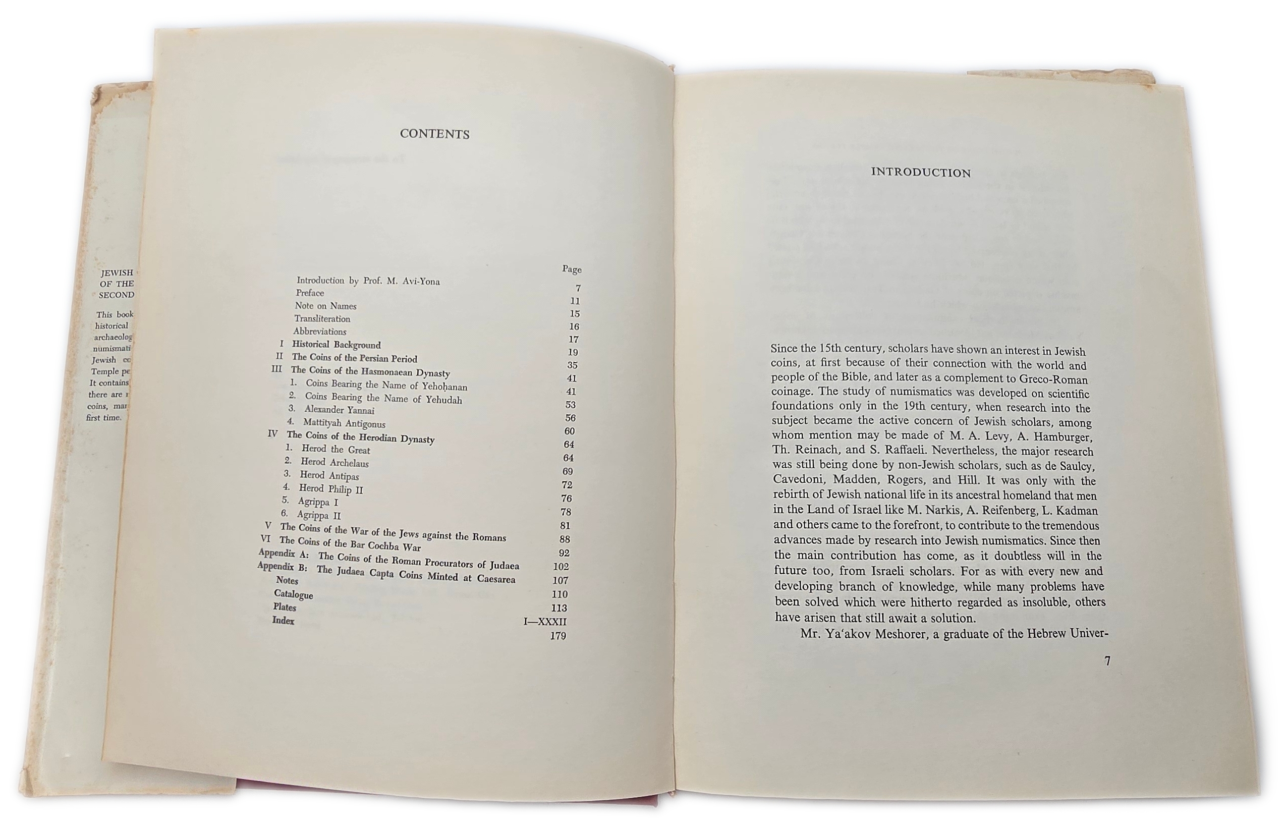 Numismatic Literature - Jewish Coins of the Second Temple Period by Ya'akov Meshorer, Hardcover - 1 3