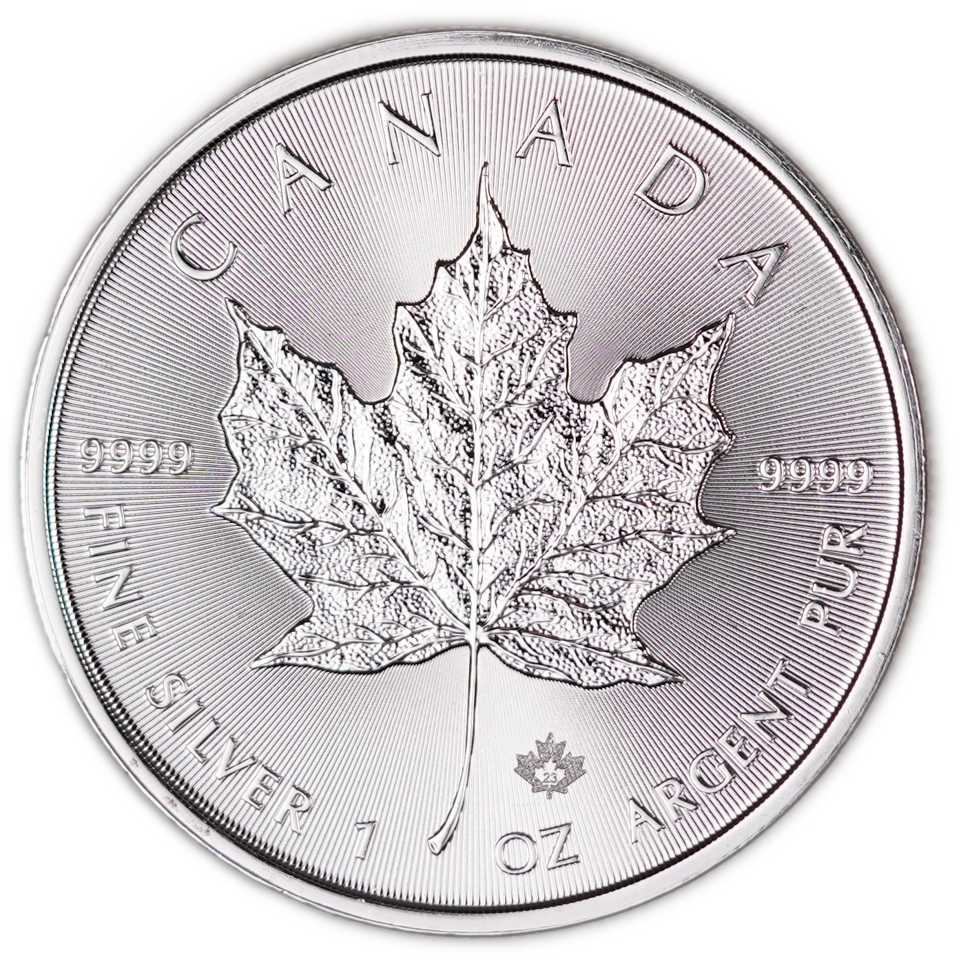 Canada - 5 Dollars 2023 - Silver Maple Leaf - Queen Elizabeth II Memorial 1952-2022 - .9999 Silver, 1 Troy Ounce ...