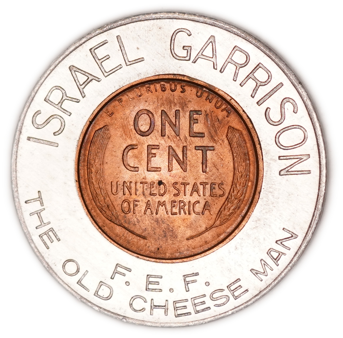Judaica / Zionism - USA - Lot of 3 Encased Cent Tokens - Mount Sinai Hospital Los Angeles, B'nai Israel Hebrew & ... - 1 3