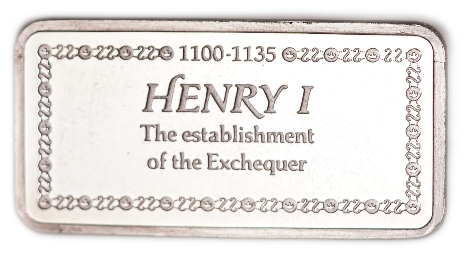 Great Britain - Sterling Silver Ingot “Henry I - The Establishment of the Exchequer” - 1,000 Years of British ... - 1 1
