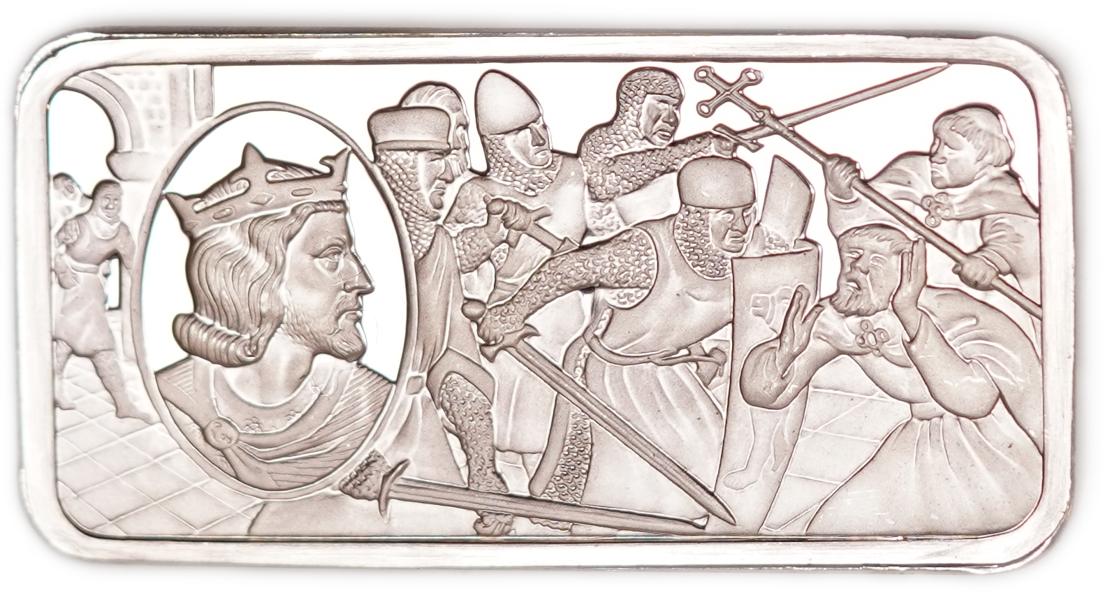 Great Britain - Sterling Silver Ingot “Henry II - The Murder of Becket” - 1,000 Years of British Monarchy Series - ... - 1 0