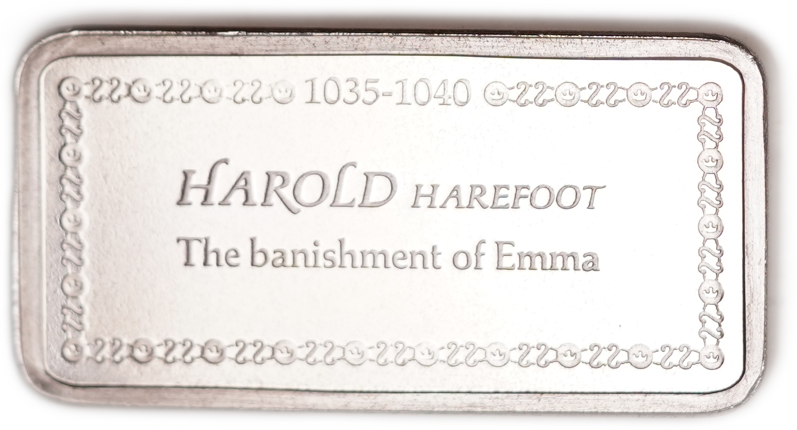 Great Britain - Sterling Silver Ingot “Harold Harefoot - The Banishment of Emma” - 1,000 Years of British Monarchy ... - 1 1