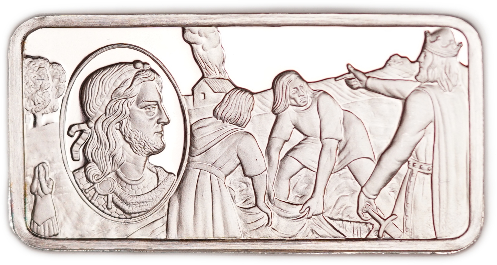 Great Britain - Sterling Silver Ingot “Harthacnut - The Disinterment of Harold Harefoot” - 1,000 Years of British ... - 1 0