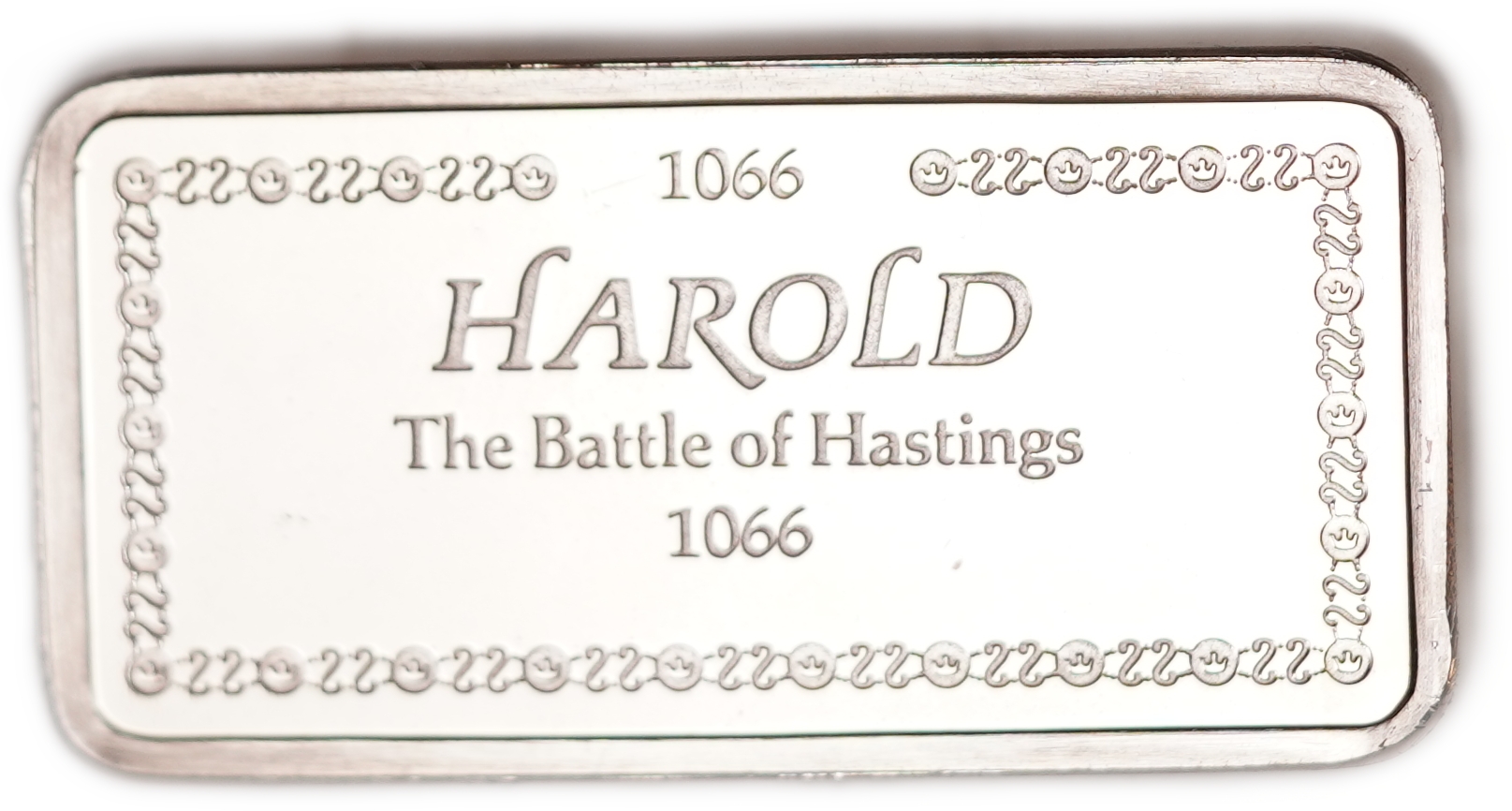 Great Britain - Sterling Silver Ingot “Harold - The Battle of Hastings 1066” - 1,000 Years of British Monarchy ... - 1 1