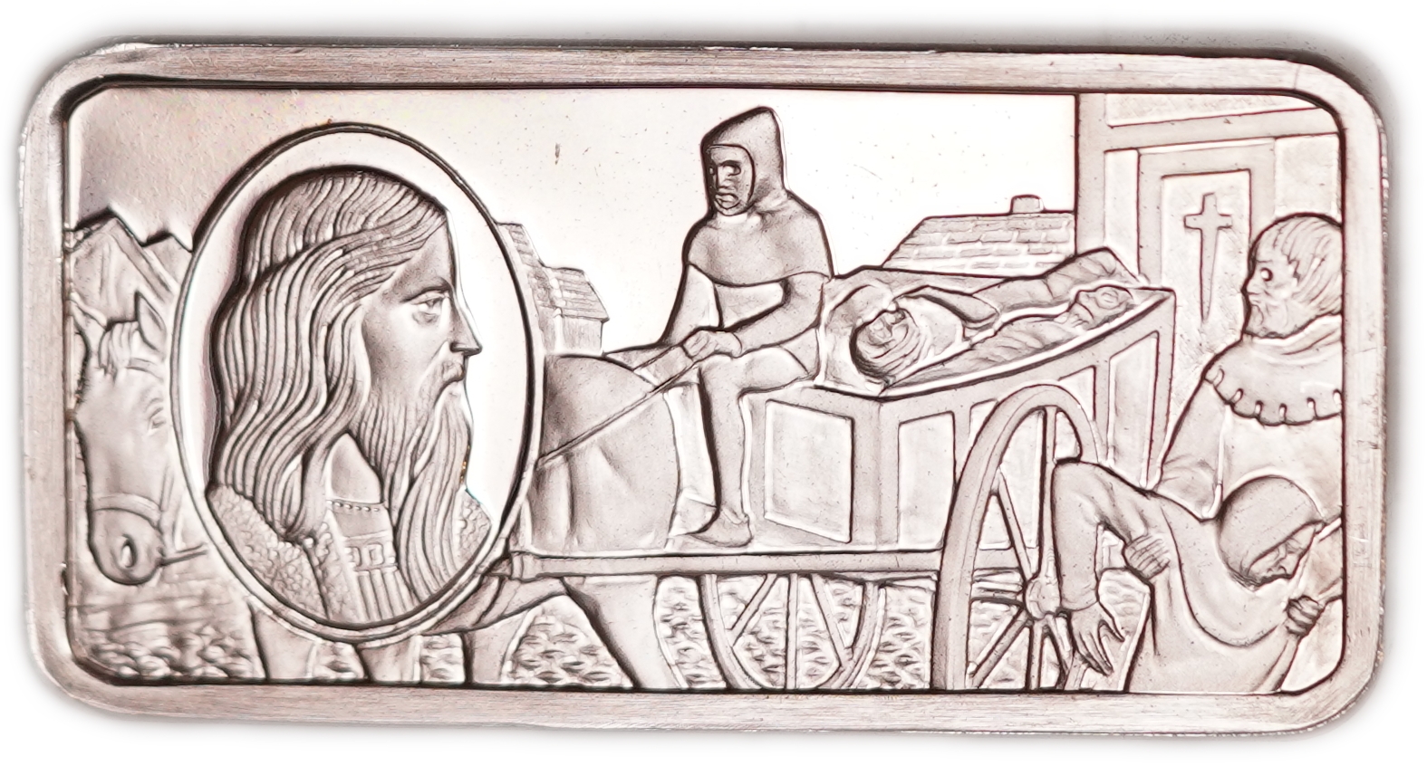 Great Britain - Sterling Silver Ingot “Edward III - The Ravages of the Black Death” - 1,000 Years of British ... - 1 0