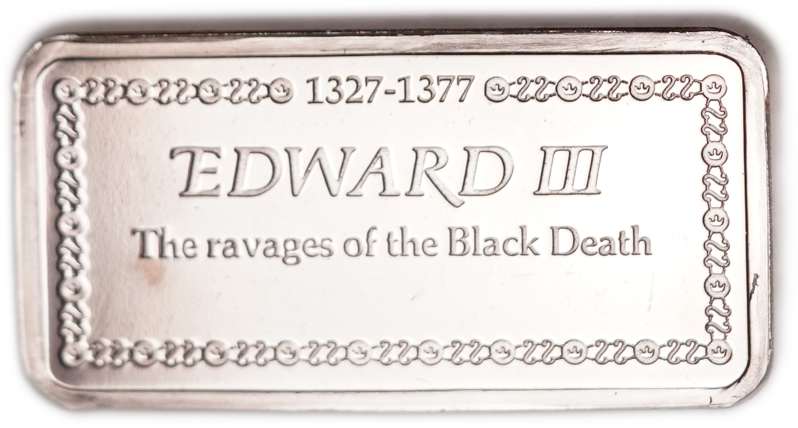 Great Britain - Sterling Silver Ingot “Edward III - The Ravages of the Black Death” - 1,000 Years of British ... - 1 1