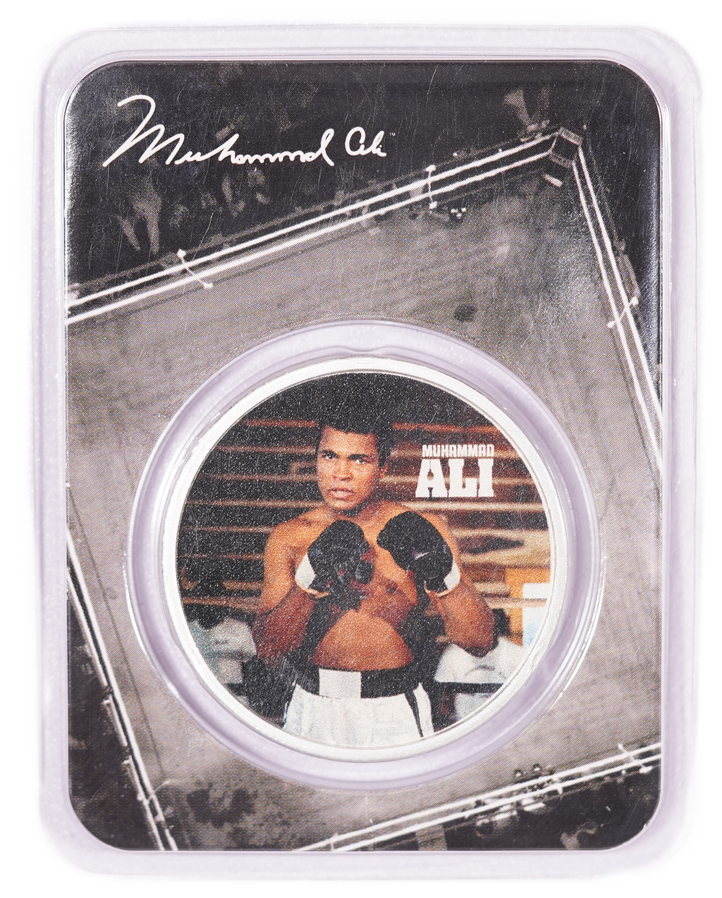 Niue - $2 2023 - Muhammad Ali - Boxing Legend - Colorized Coin - .999 Fine Silver - 1 Troy Ounce - Proof - 1 0