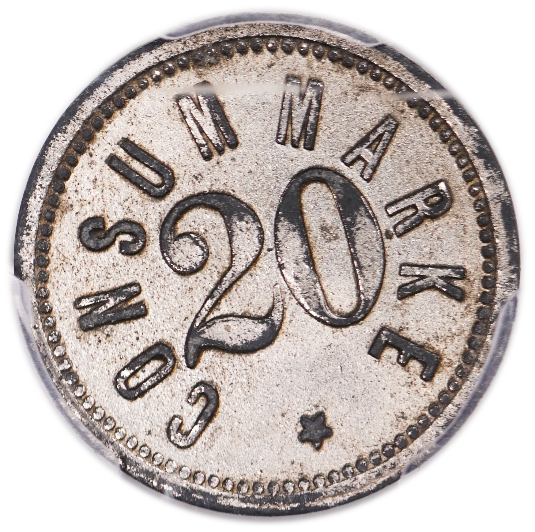Palestine - Templar colonies token - 20 Paras 1880-1917 - Third series - PCGS AU 58 - 1 0