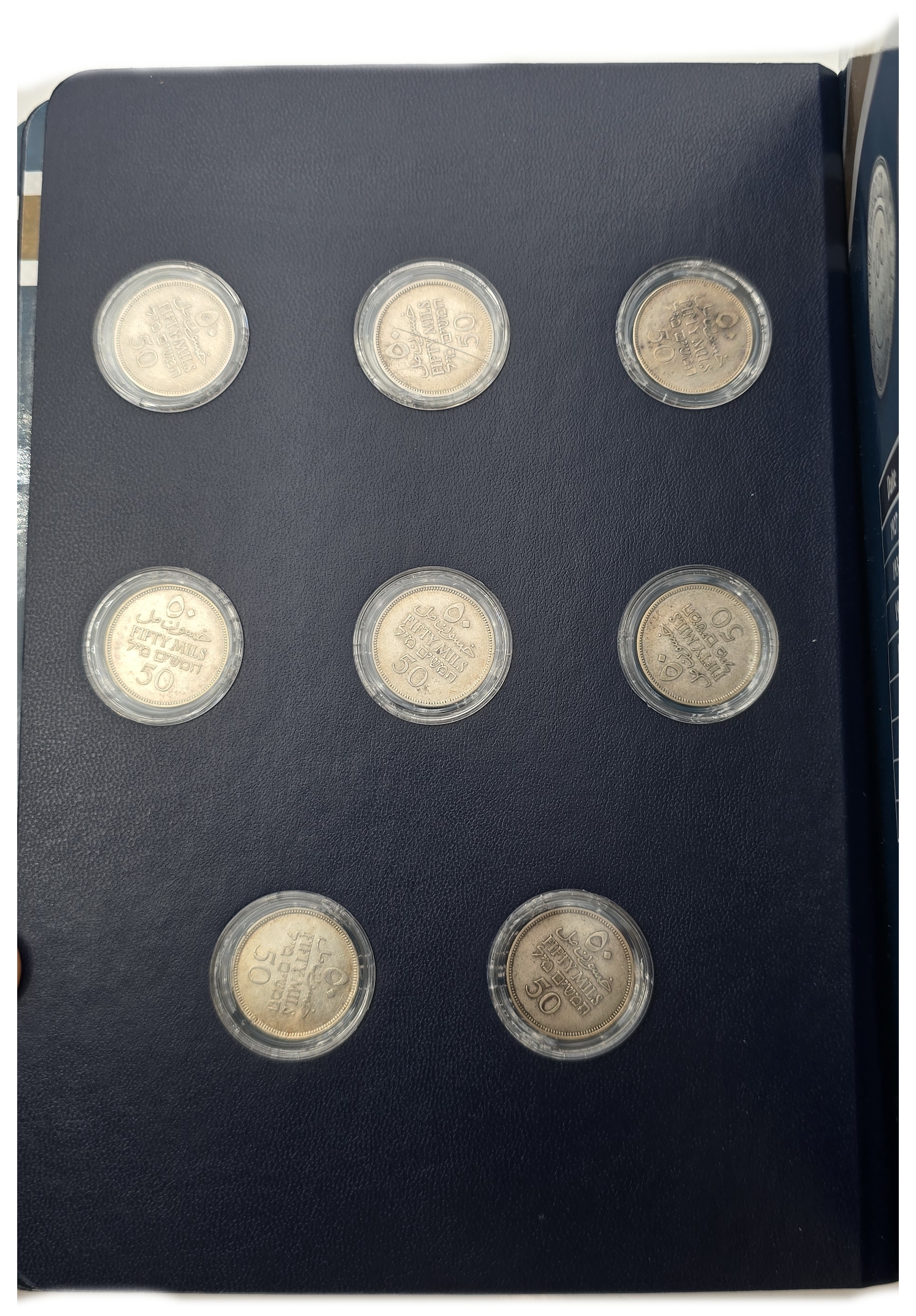 Palestine - Collection of 52 of 59 British Mandate Coins 1927-1946 - 1, 2, 5, 10, 20, 50 & 100 Mils - Presented in ... - 1 20
