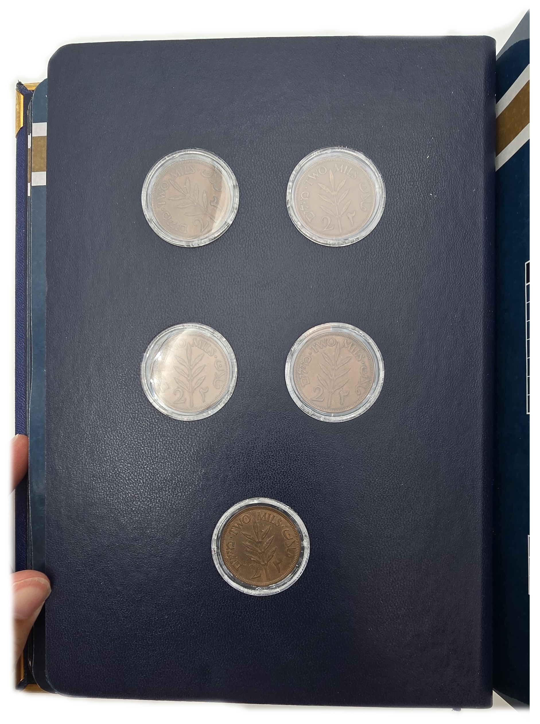 Palestine - Collection of 52 of 59 British Mandate Coins 1927-1946 - 1, 2, 5, 10, 20, 50 & 100 Mils - Presented in ... - 1 3