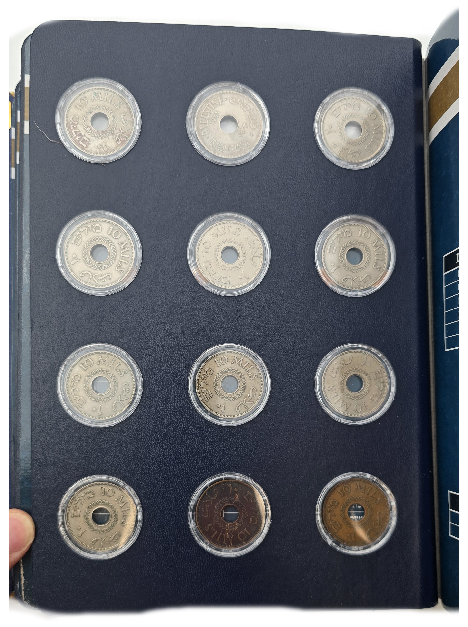 Palestine - Collection of 52 of 59 British Mandate Coins 1927-1946 - 1, 2, 5, 10, 20, 50 & 100 Mils - Presented in ... - 1 12