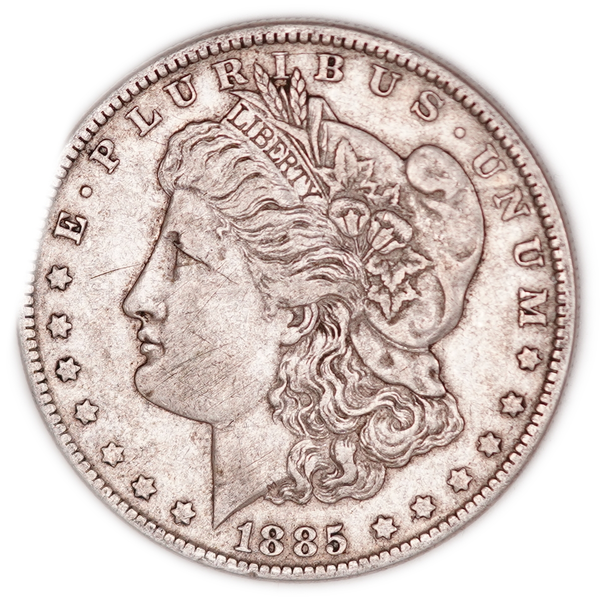 United States - 1885-O Morgan $1 - New Orleans Mint - .900 Silver, 25.50 g Gross Weight (22.95 g Net Silver, 0.7379 ... - 1 0