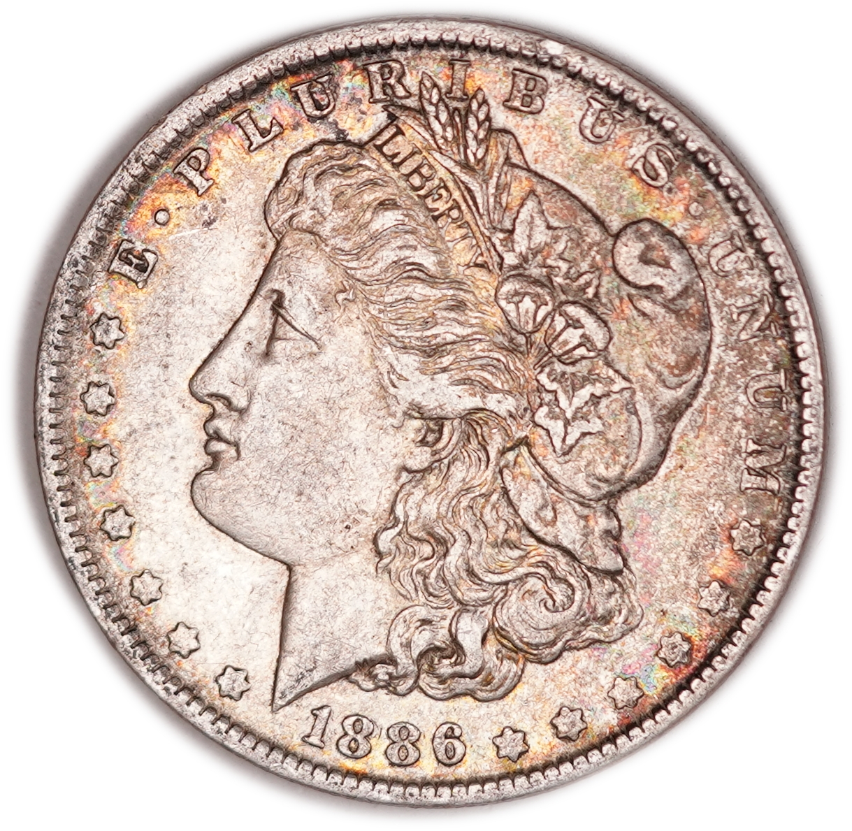 United States - 1886-O Morgan $1 - New Orleans Mint - .900 Silver, 26.61 g Gross Weight (23.95 g Net Silver, 0.7700 ... - 1 0