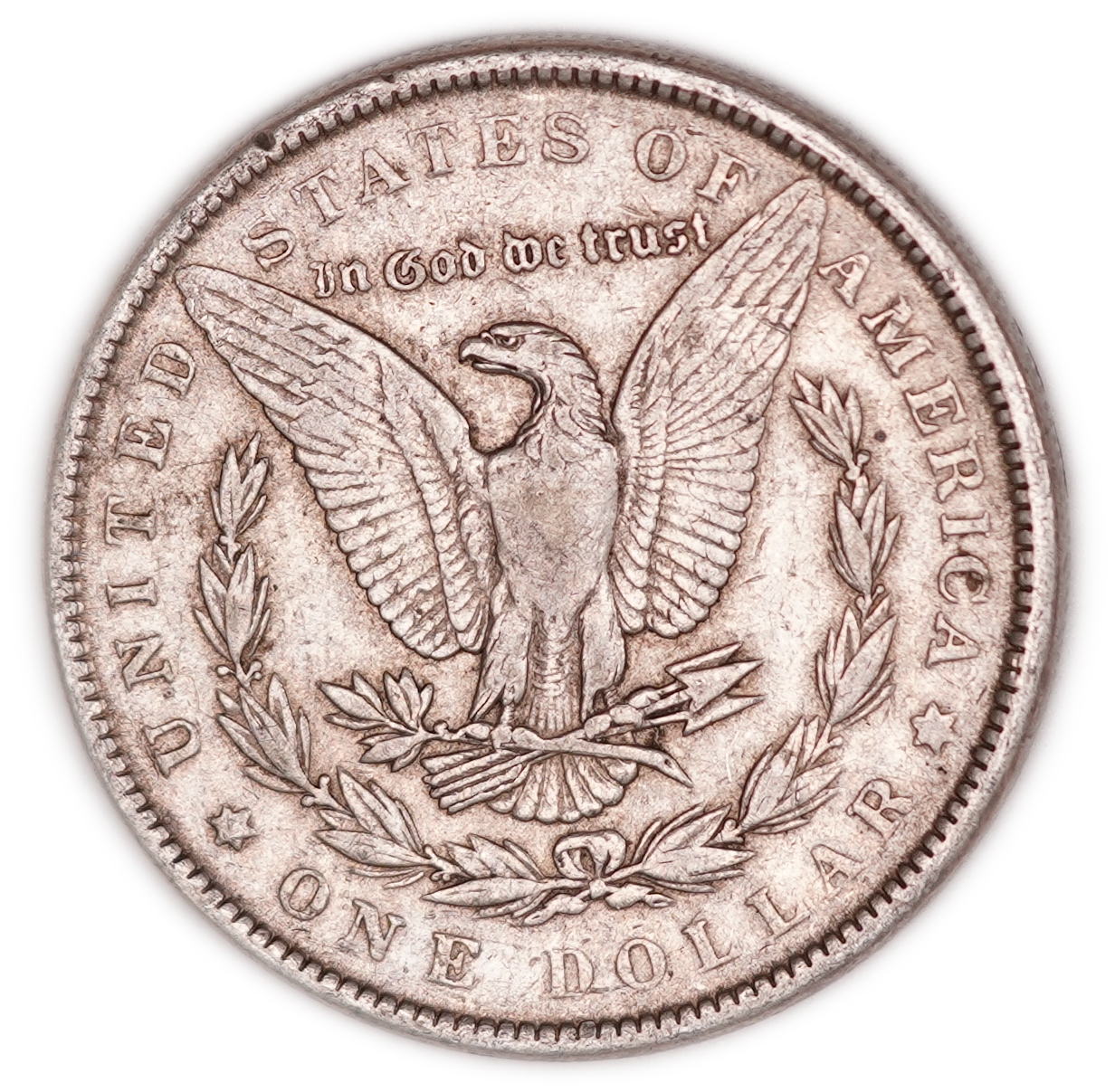 United States - 1889 Morgan $1 - Philadelphia Mint - .900 Silver, 26.58 g Gross Weight (23.92 g Net Silver, 0.7691 ... - 1 1