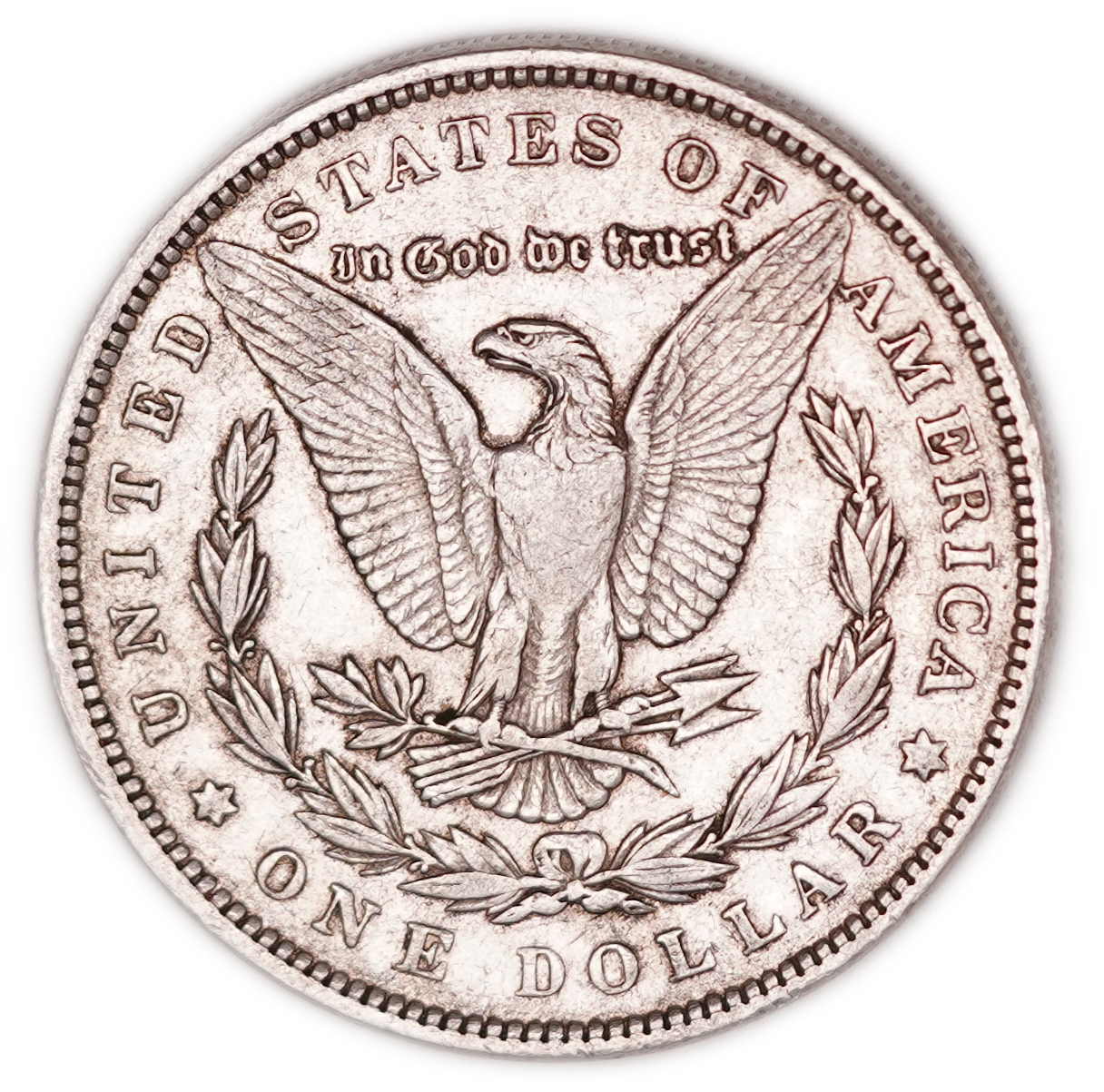 United States - 1892 Morgan $1 - Philadelphia Mint - .900 Silver, 26.63 g Gross Weight (23.97 g Net Silver, 0.7706 ... - 1 1