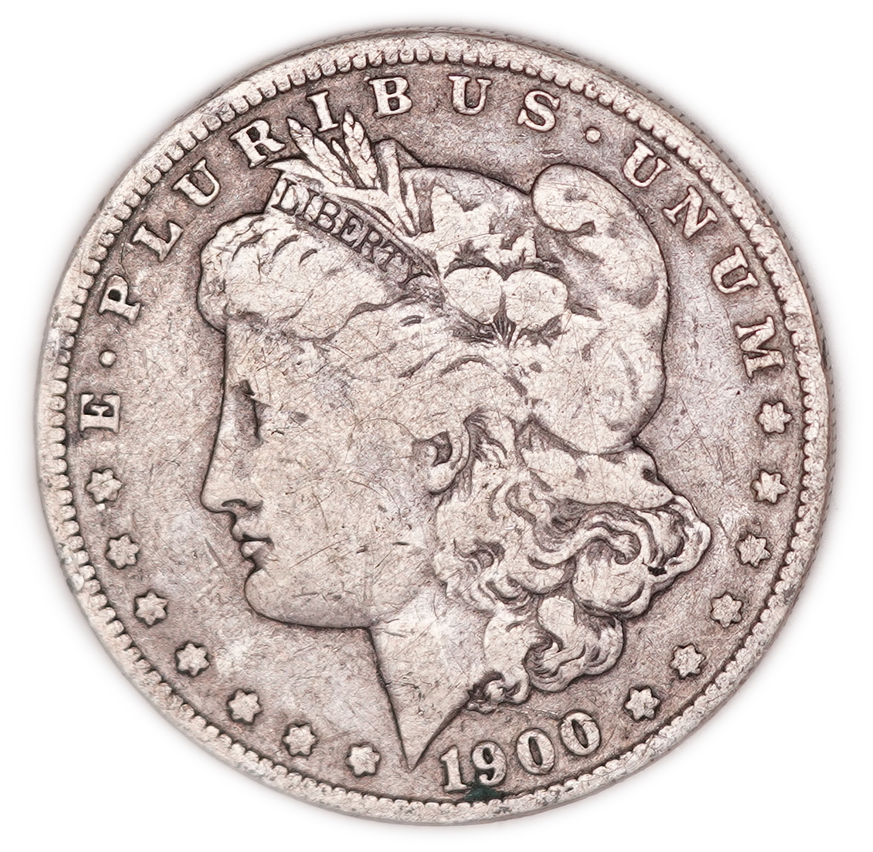 USA - 1900-O Morgan $1 - New Orleans Mint - .900 Silver, 26.00 g (23.40 g Net Silver, 0.7523 Troy Oz.) - KM#110 - 1 0