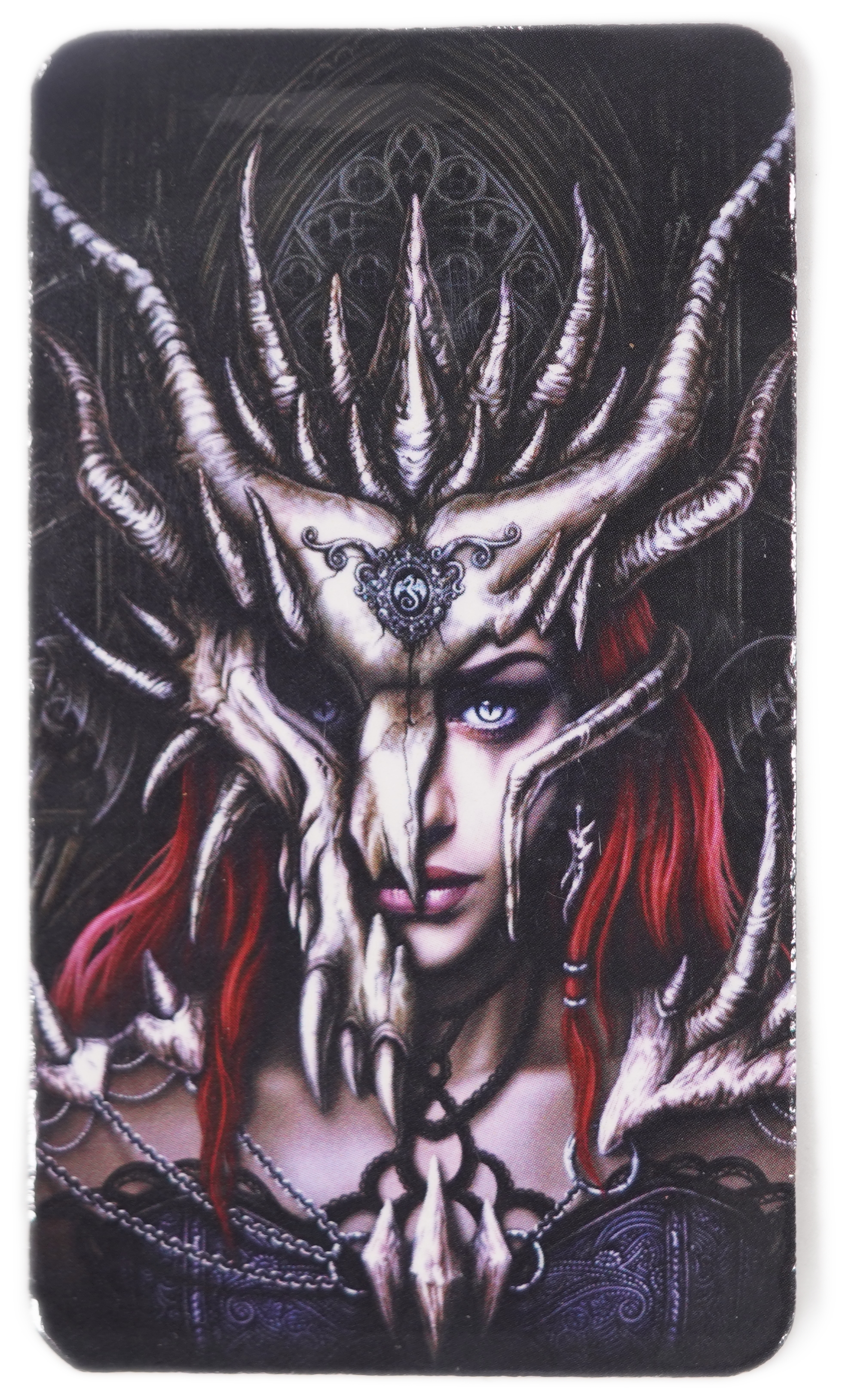 USA - “DRAGON MASK” Colorized Art Silver Bar by Sarah Richter - Echoes of Eternity Series - .999 Silver, 1 Troy ... - 1 2