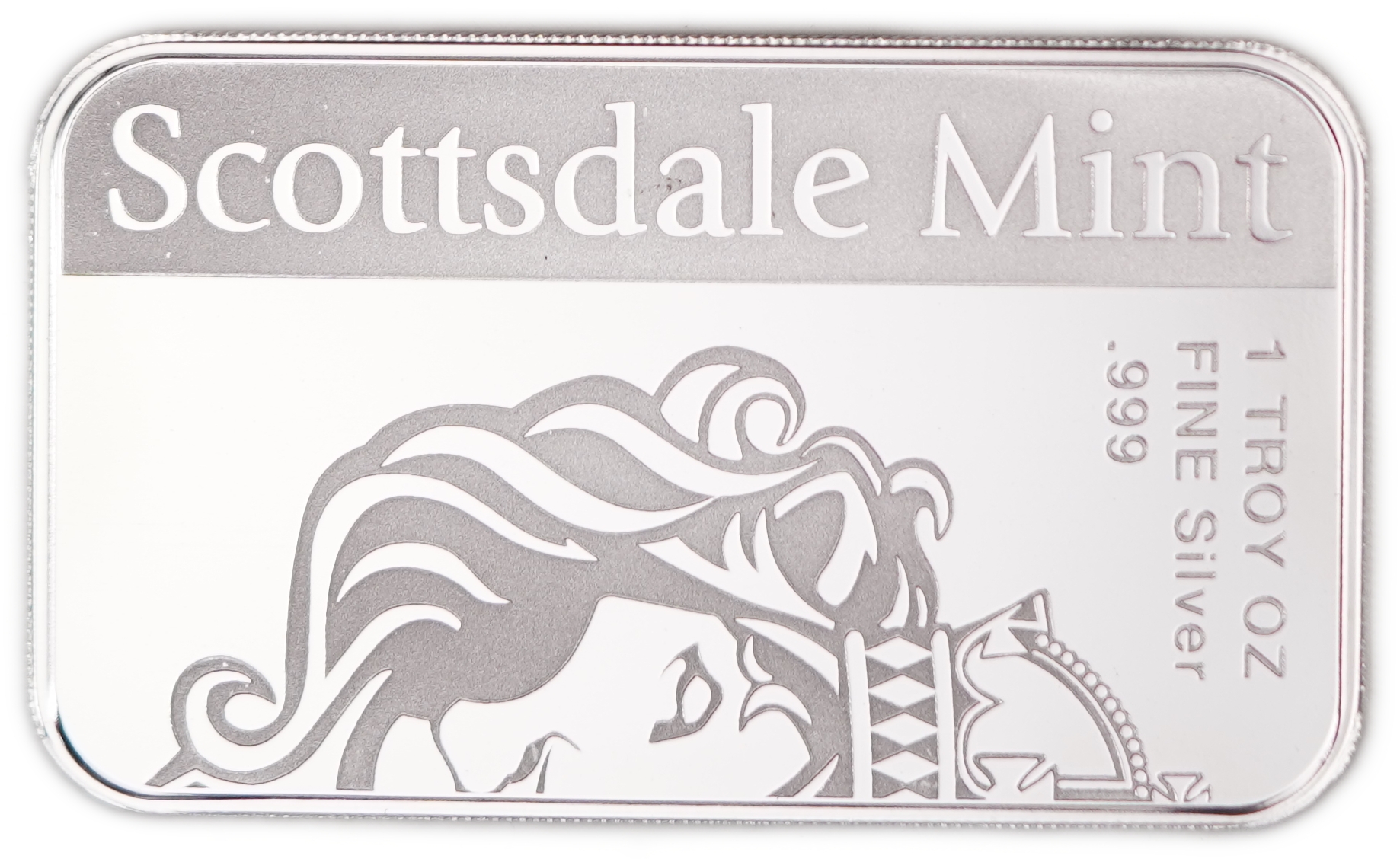 USA - Colorized United States Flag Silver Bar - Scottsdale Mint - .999 Silver, 1 Troy Ounce (31.1 g) - 1 1