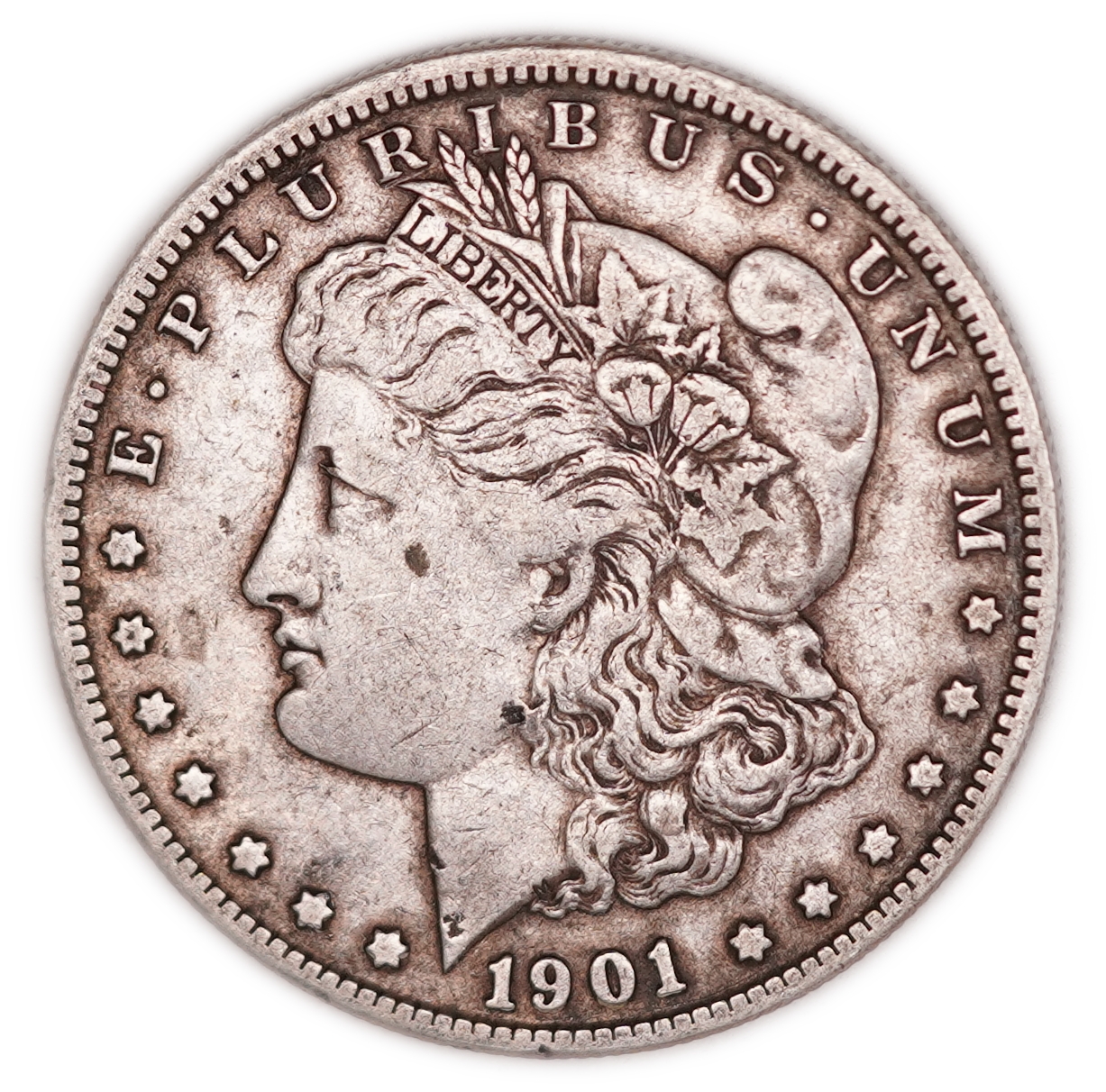 USA - 1901-O Morgan $1 - New Orleans Mint - .900 Silver, 26.52 g (23.87 g Net Silver, 0.7673 Troy Oz.) - KM#110 - 1 0