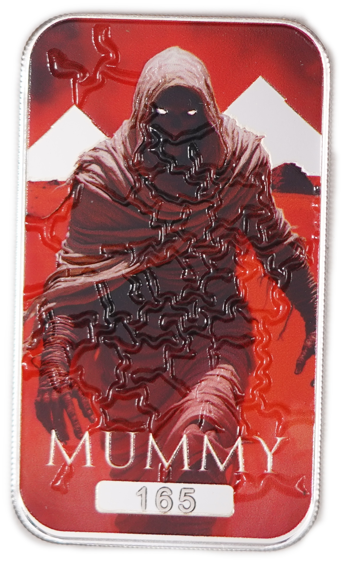 USA - 2024 “MUMMY” Colorized Silver Bar - Monster Collection - Scottsdale Mint - .999 Silver, 1 Troy Ounce (31.1 g) ... - 1 0