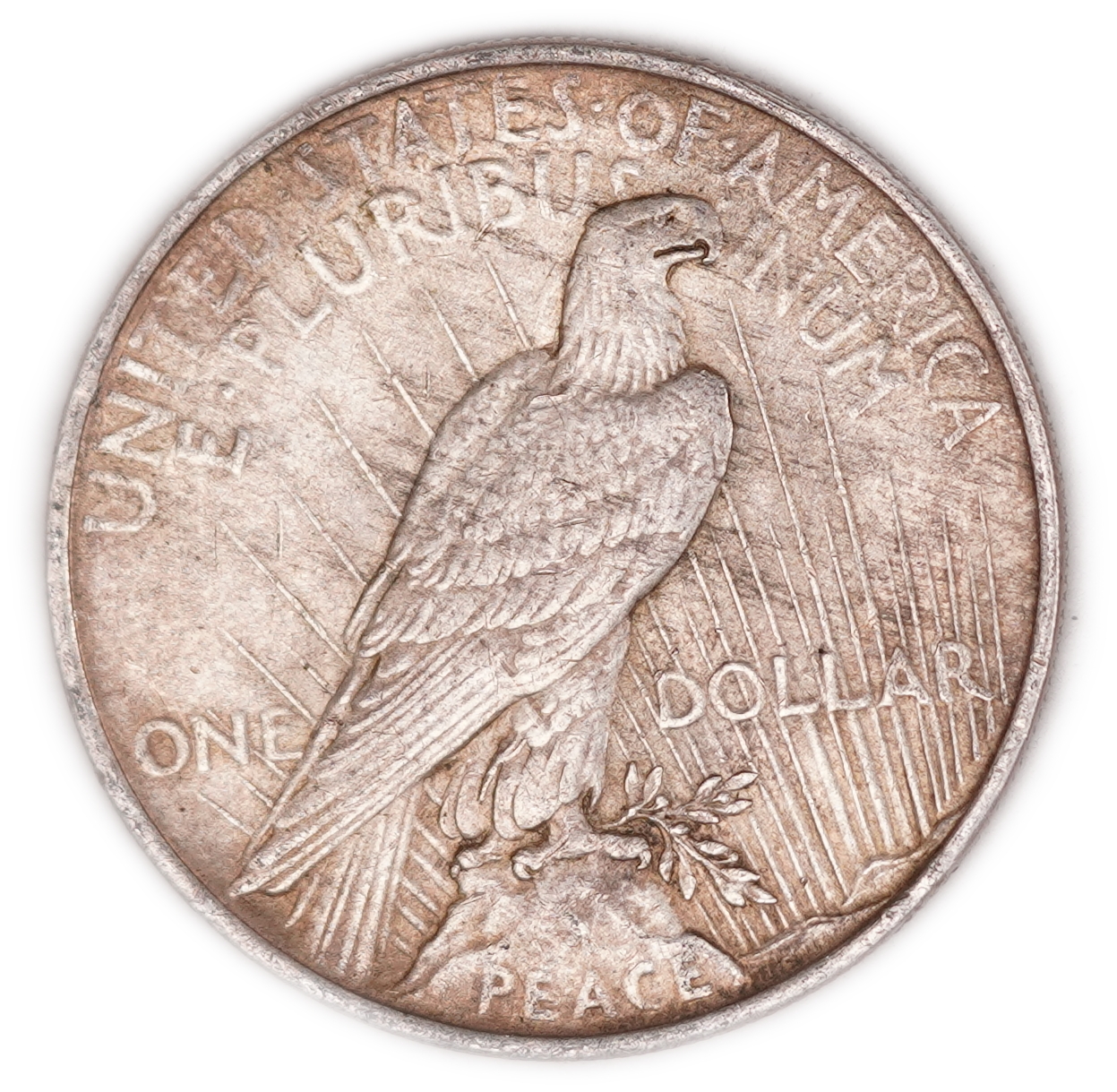 USA - 1922 Peace 1 Dollar - Philadelphia Mint - .900 Silver, Approx. 26.20 g (Approx. 23.58 g Net Silver, 0.7581 ... - 1 1