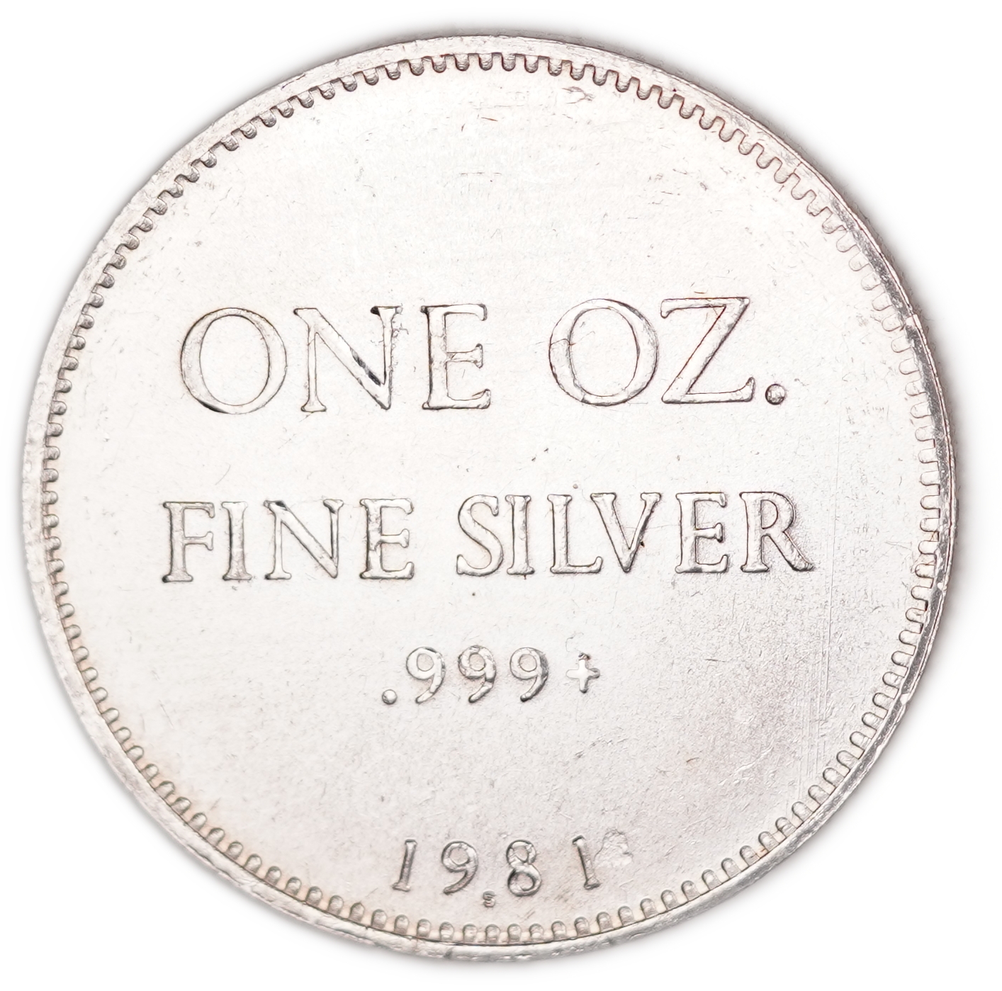 United States - Hoffman and Hoffman - 1981 Silver Round - Unicorn - 1 Troy Ounce .999+ Fine Silver - 1 0