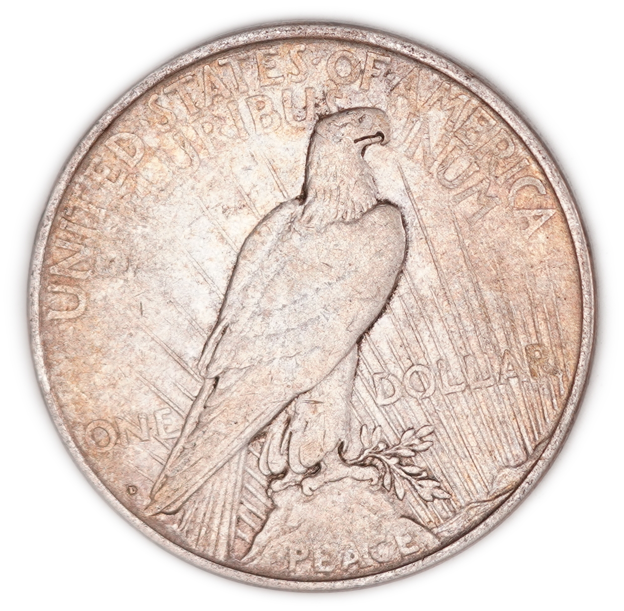 USA - 1 Dollar Peace 1922-D - Denver Mint - .900 Silver, 26.73 g (24.06 g Net Silver, 0.7734 Troy Oz.) - KM#150 - 1 1