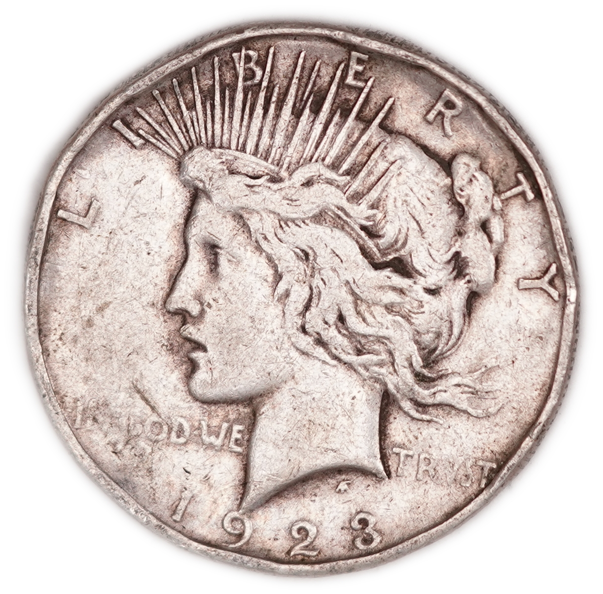 USA - 1 Dollar Peace 1922-S - San Francisco Mint - .900 Silver, 26.66 g (23.99 g Net Silver, 0.7712 Troy Oz.) - KM#150 - 1 0
