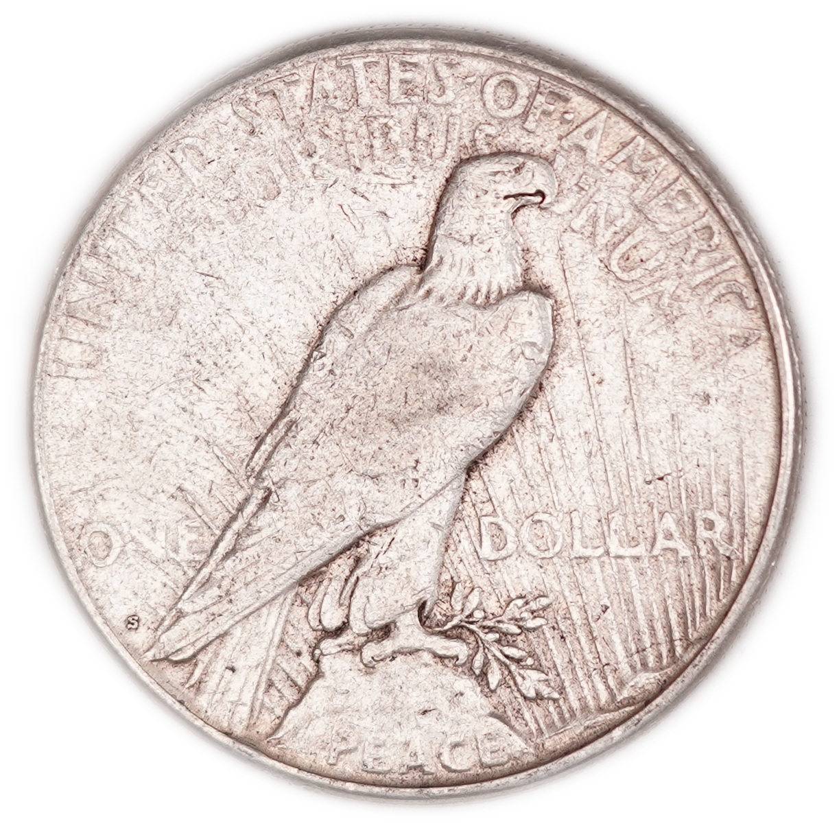 USA - 1 Dollar Peace 1922-S - San Francisco Mint - .900 Silver, 22.77 g (20.49 g Net Silver, 0.6588 Troy Oz.) - KM#150 - 1 1