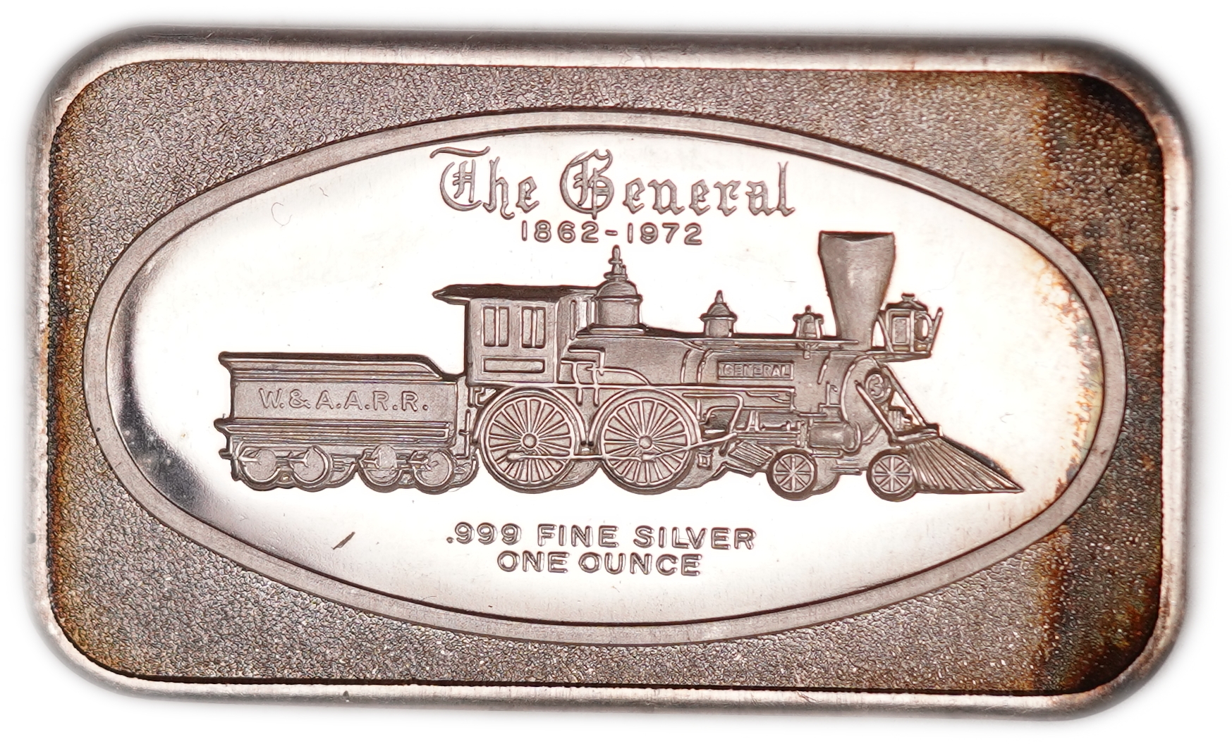 USA - "The General 1862-1972" Silver Ingot - Historic The General Steam Locomotive, W. & A.A.R.R. - .999 Fine ... - 1 0