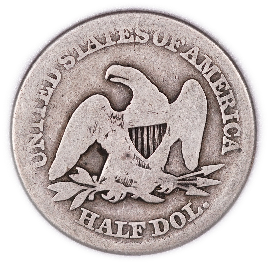 USA - Seated Liberty Half Dollar 1854 - Arrows at Date - Philadelphia Mint - .900 Silver, Approx. 11.76 g (Approx. ... - 1 1