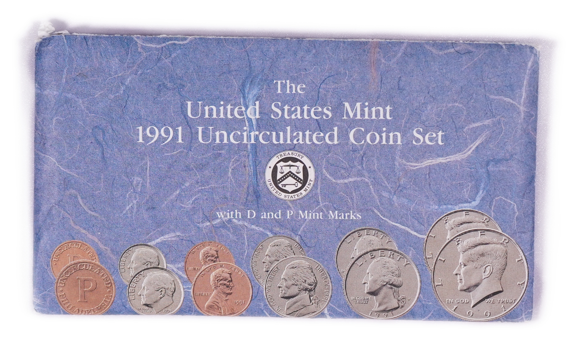 United States -Lot of 3 Official 1991 U.S. Mint Uncirculated Coin Sets - Each Set with Two 6-Piece Packs, Total 36 ... - 1 3